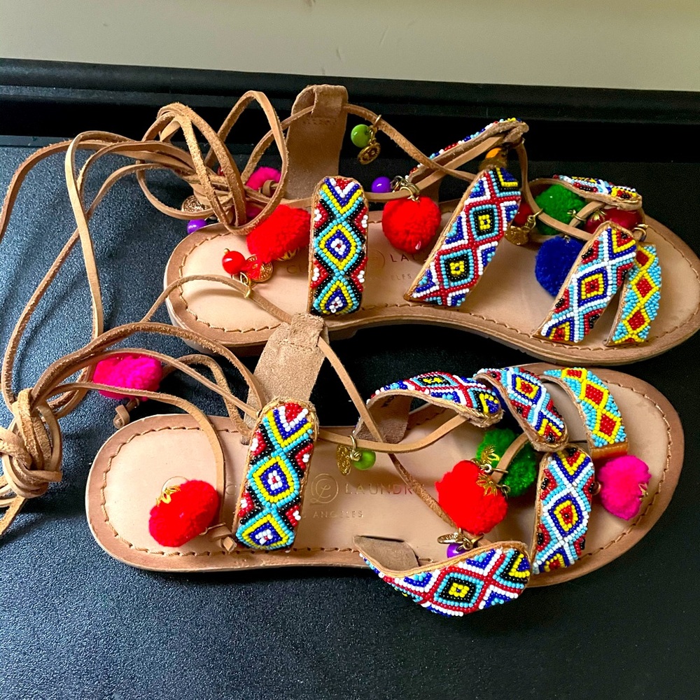 Chinese Laundry Pom Pom Sandals
